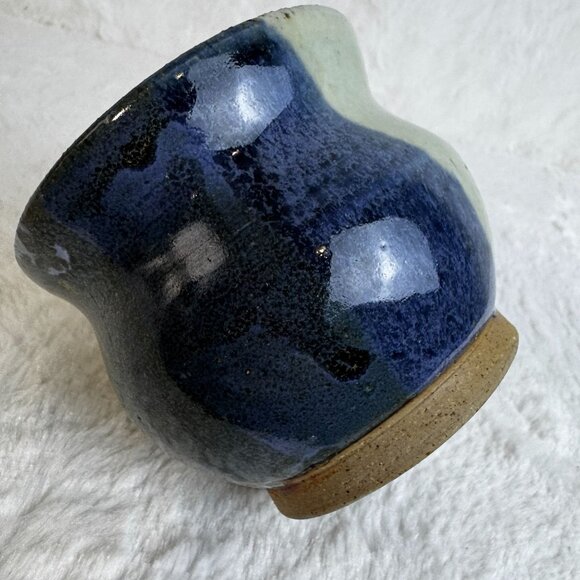 Artisan Handcrafted Pottery Stoneware Multicolor Artist Studio Vase - Picture 7 of 7